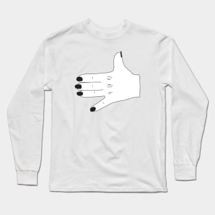 Dog hand sign Long Sleeve T-Shirt